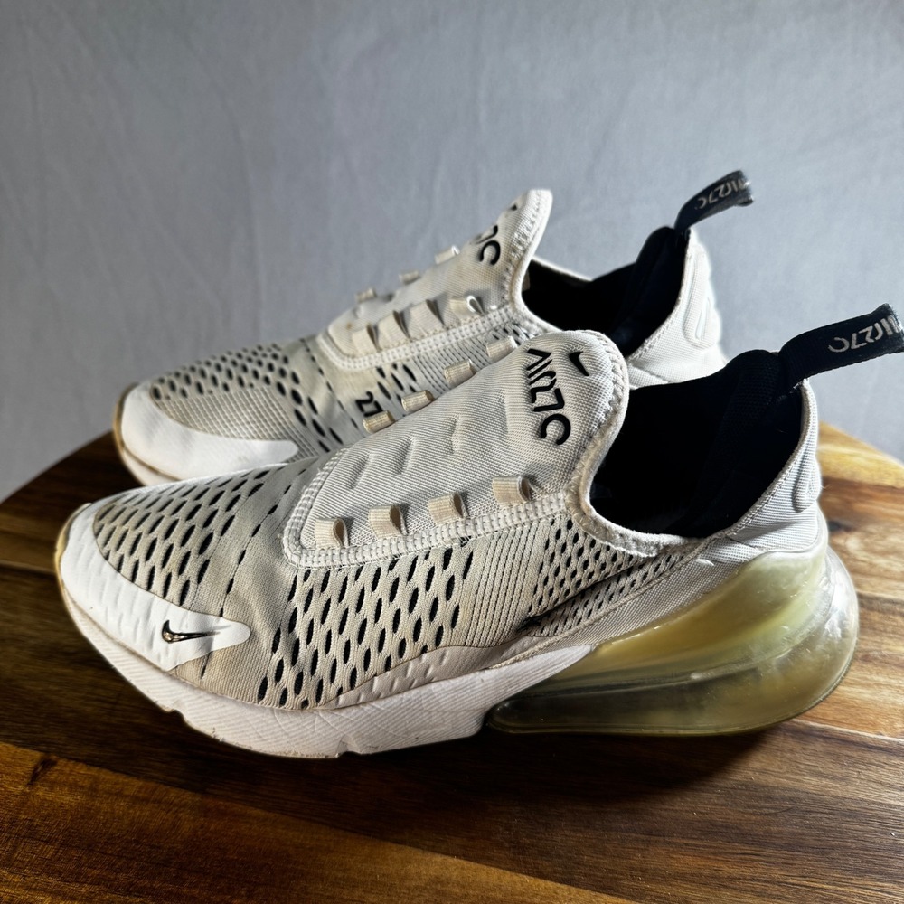 Nike Air Max 270 Womens White Black Sneakers‎ AH6789-100 US 8